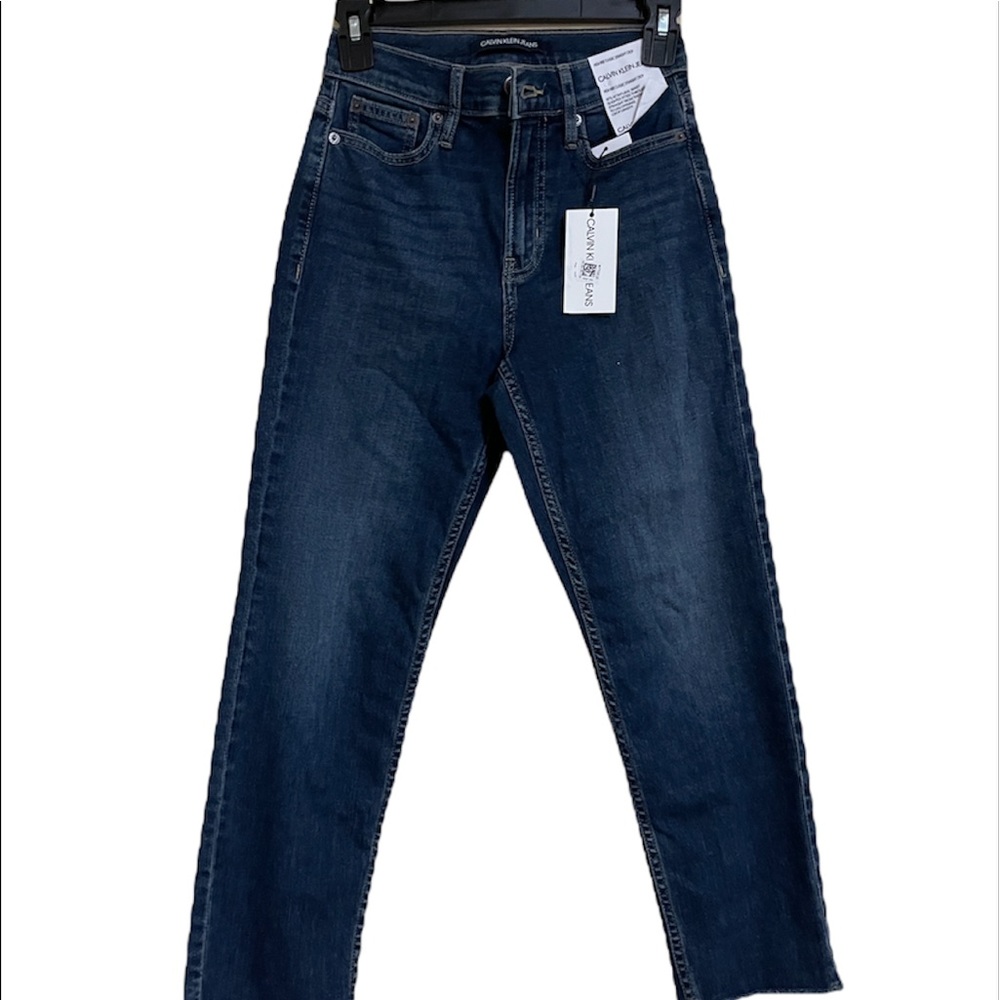 Calvin Klein High Rise Classic Straight Crop Size 24